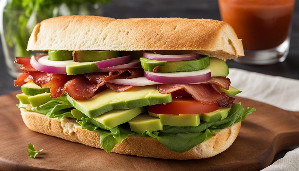 Subway Turkey and Bacon Avocado Sandwich