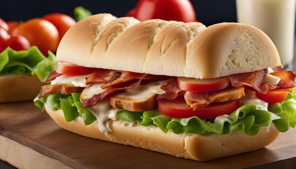 Subway Elite Chicken and Bacon Ranch Sandwich