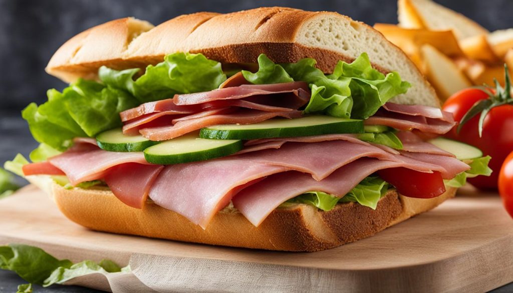 Subway Grand Slam Ham Sandwich