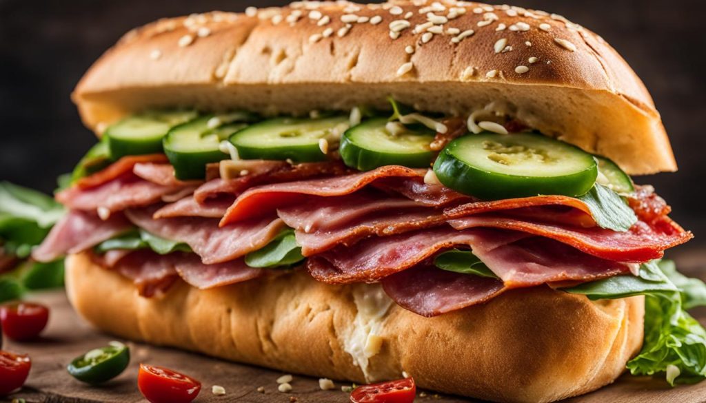 Subway Spicy Italian sandwich
